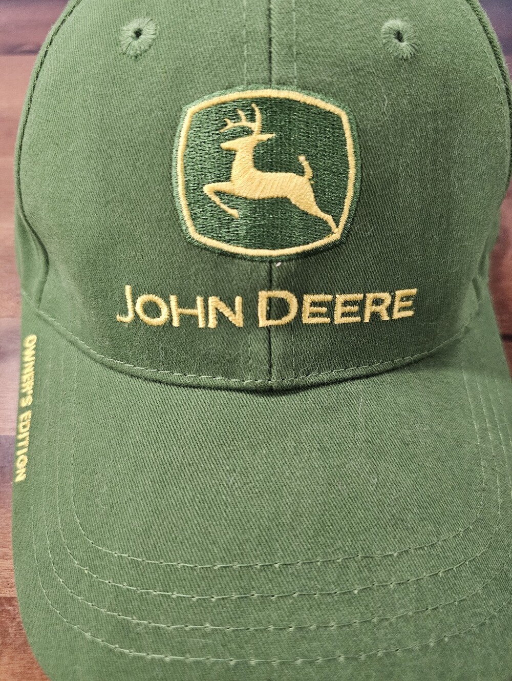 John Deere Owners Edition Hat Green Embroidered Nothing Runs Like A Deere Cap